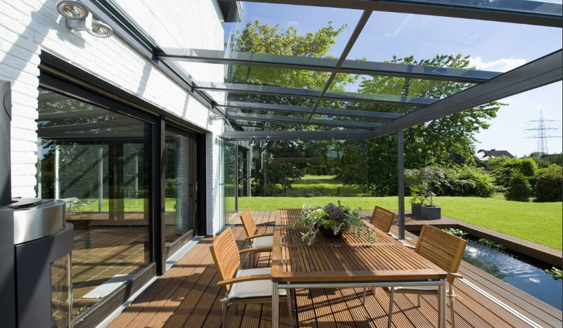 Terrassendächer aus Glas